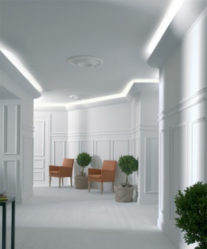 Lighting Troughs Cornices Gypsum Decoration Interior And